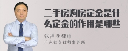 二手房购房定金是什么定金的作用是哪些