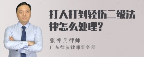 打人打到轻伤二级法律怎么处理？