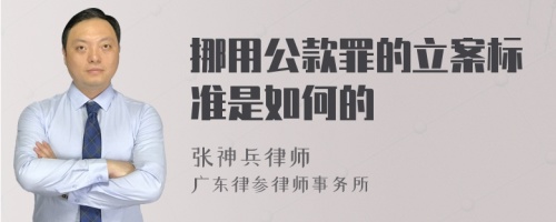 挪用公款罪的立案标准是如何的