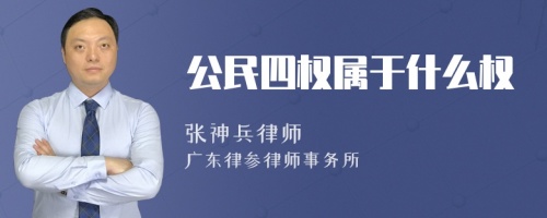 公民四权属于什么权