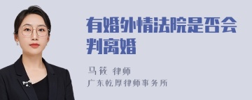 有婚外情法院是否会判离婚