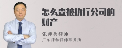 怎么查被执行公司的财产