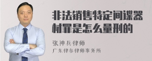 非法销售特定间谍器材罪是怎么量刑的