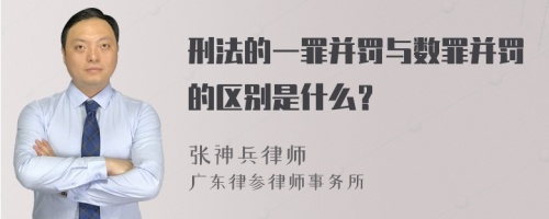 刑法的一罪并罚与数罪并罚的区别是什么？