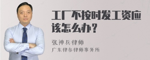 工厂不按时发工资应该怎么办？