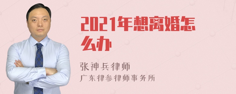 2021年想离婚怎么办