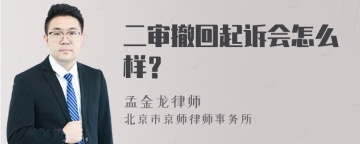 二审撤回起诉会怎么样？