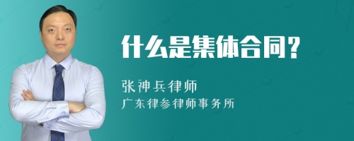 什么是集体合同？