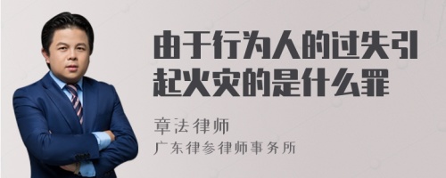 由于行为人的过失引起火灾的是什么罪