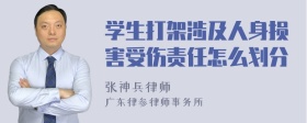 学生打架涉及人身损害受伤责任怎么划分