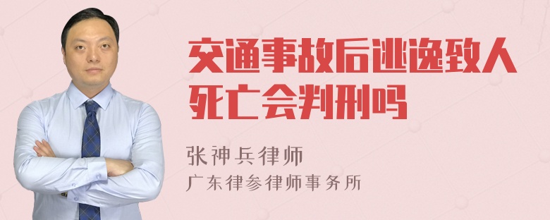 交通事故后逃逸致人死亡会判刑吗