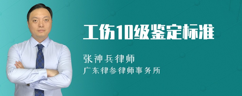 工伤10级鉴定标准