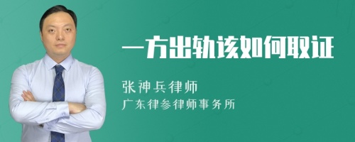 一方出轨该如何取证