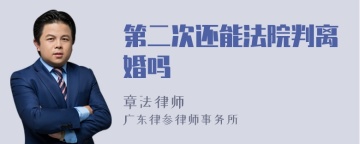 第二次还能法院判离婚吗