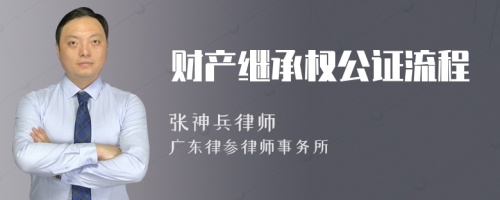 财产继承权公证流程