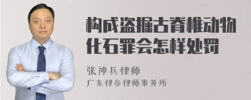 构成盗掘古脊椎动物化石罪会怎样处罚