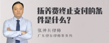 抚养费终止支付的条件是什么？