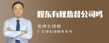 股东有权监督公司吗