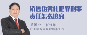 销售伪劣化肥罪刑事责任怎么追究