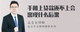 手机上贷款还不上会出现什么后果