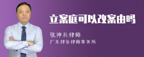 立案庭可以改案由吗