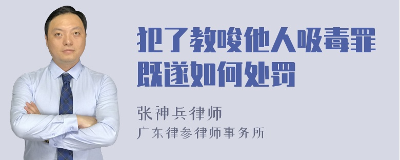 犯了教唆他人吸毒罪既遂如何处罚