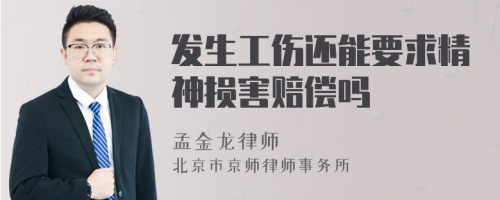 发生工伤还能要求精神损害赔偿吗