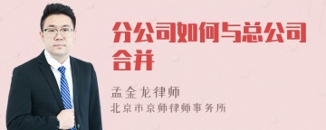 分公司如何与总公司合并