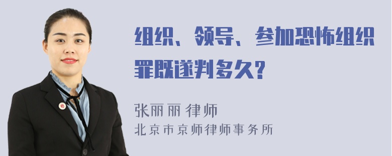 组织、领导、参加恐怖组织罪既遂判多久?