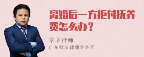 离婚后一方拒付抚养费怎么办？