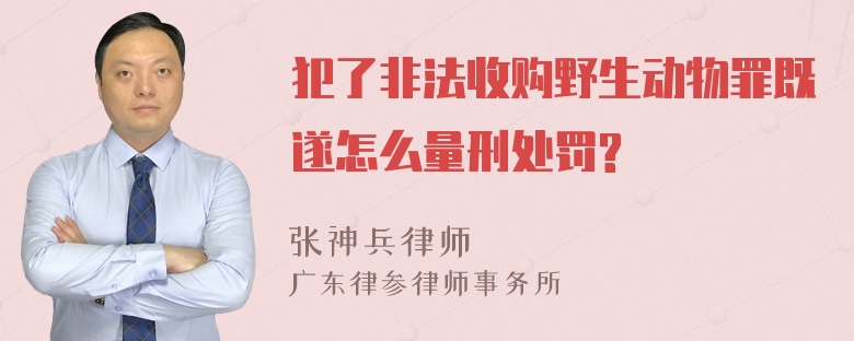 犯了非法收购野生动物罪既遂怎么量刑处罚?