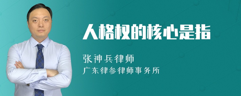 人格权的核心是指