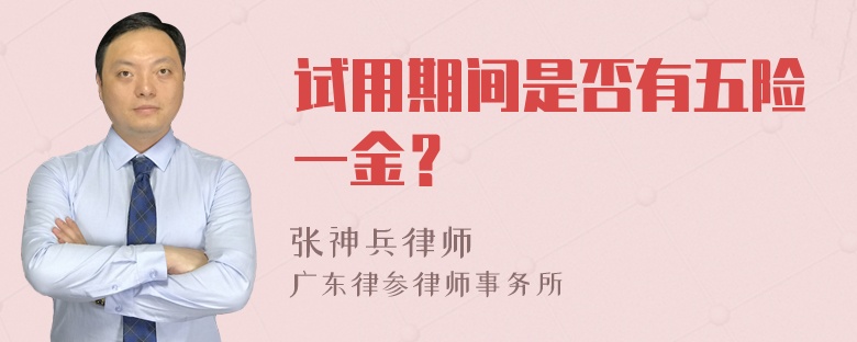 试用期间是否有五险一金？