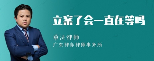 立案了会一直在等吗