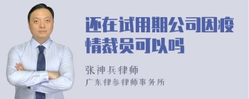 还在试用期公司因疫情裁员可以吗