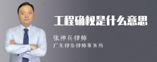 工程确权是什么意思