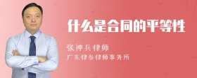 什么是合同的平等性