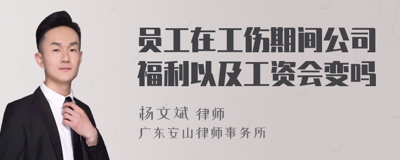 员工在工伤期间公司福利以及工资会变吗