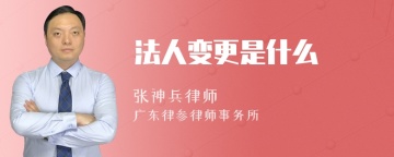 法人变更是什么