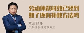 劳动仲裁时效已经到期了还有补救方法吗