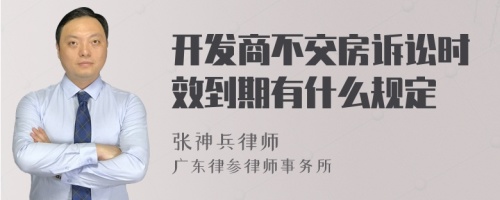 开发商不交房诉讼时效到期有什么规定