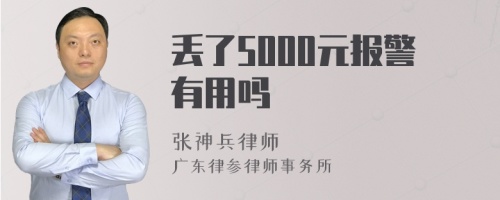 丢了5000元报警有用吗