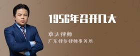 1956年召开几大