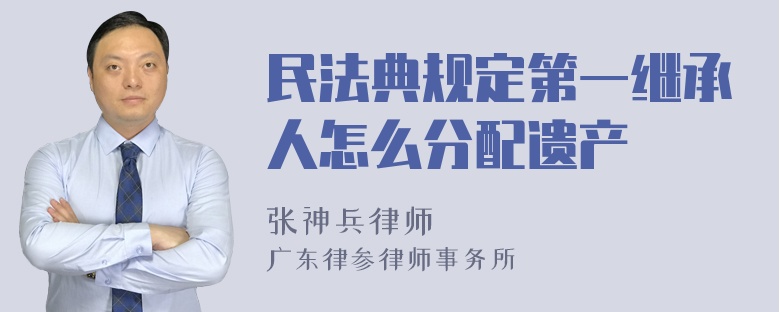 民法典规定第一继承人怎么分配遗产