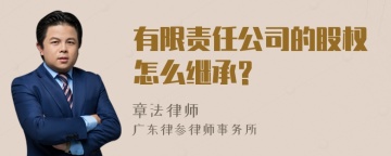 有限责任公司的股权怎么继承?