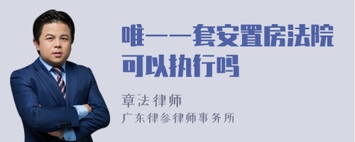 唯一一套安置房法院可以执行吗