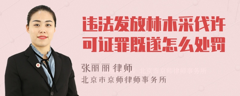 违法发放林木采伐许可证罪既遂怎么处罚