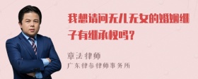 我想请问无儿无女的婚姻继子有继承权吗？