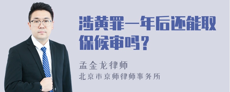 涉黄罪一年后还能取保候审吗？