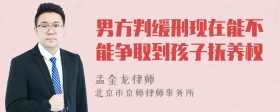 男方判缓刑现在能不能争取到孩子抚养权